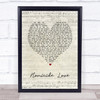 James Arthur Homicide Love Script Heart Song Lyric Print