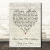 Joe Longthorne When Your Old Wedding Ring Was New Script Heart Song Lyric Print