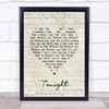 Angel Olsen Tonight Script Heart Song Lyric Print
