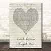 Juice WRLD Lucid Dreams (Forget Me) Script Heart Song Lyric Print