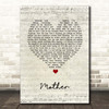 Kacey Musgraves Mother Script Heart Song Lyric Print