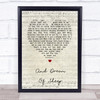 Kate Bush And Dream Of Sheep Script Heart Song Lyric Print