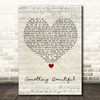 Keywest Something Beautiful Script Heart Song Lyric Print