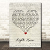 Kj Apa Right Here Script Heart Song Lyric Print