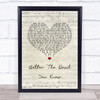 Kylie Minogue Better The Devil You Know Script Heart Song Lyric Print