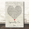 Kylie Minogue, Jason Donovan Especially for You Script Heart Song Lyric Print