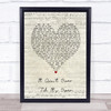 Lenny Kravitz It Ain't Over 'Til It's Over Script Heart Song Lyric Print