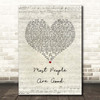 Luke Bryan Most People Are Good Script Heart Song Lyric Print