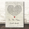 Luke Bryan To The Moon And Back Script Heart Song Lyric Print