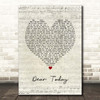 Luke Combs Dear Today Script Heart Song Lyric Print