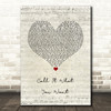 Taylor Swift Call It What You Want Script Heart Song Lyric Wall Art Print