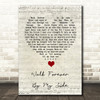 The Alarm Walk Forever By My Side Script Heart Song Lyric Wall Art Print