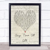 The Beatles Any Time At All Script Heart Song Lyric Wall Art Print