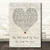 The Isley Brothers This Old Heart Of Mine (Is Weak For You) Script Heart Song Lyric Wall Art Print