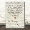 The Specials A Message To You Rudy Script Heart Song Lyric Wall Art Print