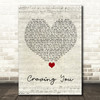 Thomas Rhett Craving You Script Heart Song Lyric Wall Art Print