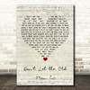 Toby Keith Don't Let the Old Man In Script Heart Song Lyric Wall Art Print