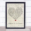 Tom Waits Picture In A Frame Script Heart Song Lyric Wall Art Print