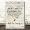 Bill Withers Just The Two Of Us Script Heart Song Lyric Wall Art Print