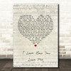 Bryan Ferry I Love How You Love Me Script Heart Song Lyric Wall Art Print