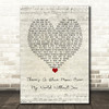 Daniel O'Donnell There's A Blue Moon Over My World Without You Script Heart Song Lyric Wall Art Print