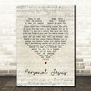 Depeche Mode Personal Jesus Script Heart Song Lyric Wall Art Print