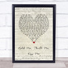 Gloria Estefan Hold Me, Thrill Me, Kiss Me Script Heart Song Lyric Wall Art Print