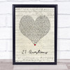 50 Cent 21 Questions Script Heart Song Lyric Wall Art Print