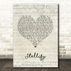 Ian Brown Stellify Script Heart Song Lyric Wall Art Print