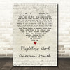 Iron & Wine Flightless Bird, American Mouth Script Heart Song Lyric Wall Art Print