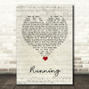 James Bay Running Script Heart Song Lyric Wall Art Print