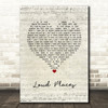 Jamie XX feat. Romy Loud Places Script Heart Song Lyric Wall Art Print