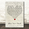 Jamiroquai Blow Your Mind Script Heart Song Lyric Wall Art Print