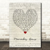 Janis Joplin Mercedes Benz Script Heart Song Lyric Wall Art Print