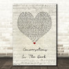 John Legend Conversations In The Dark Script Heart Song Lyric Wall Art Print