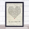 Johnny Flynn A Line Best Fit Script Heart Song Lyric Wall Art Print