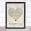 Katie Melua Mockingbird Song Script Heart Song Lyric Wall Art Print