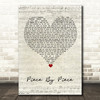 Kelly Clarkson Piece By Piece Script Heart Song Lyric Wall Art Print