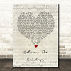 Lifehouse Between The Raindrops Script Heart Song Lyric Wall Art Print