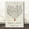 Love Affair Bringing on Back the Good Times Script Heart Song Lyric Wall Art Print