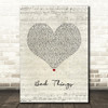 Machine Gun Kelly & Camila Cabello Bad Things Script Heart Song Lyric Wall Art Print