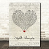One Direction Night Changes Script Heart Song Lyric Wall Art Print
