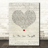 Phil Collins In The Air Tonight Script Heart Song Lyric Wall Art Print