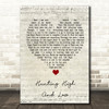 A-ha Hunting High And Low Script Heart Song Lyric Quote Music Print