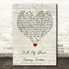 A-ha Out Of Blue Comes Green Script Heart Song Lyric Quote Music Print