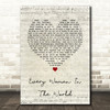 Air Supply Every Woman In The World Script Heart Song Lyric Quote Music Print