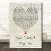 Angie Stone Wish I Didn't Miss You Script Heart Song Lyric Quote Music Print