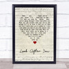 Aron Wright Look After You Script Heart Song Lyric Quote Music Print