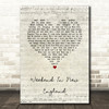 Barry Manilow Weekend In New England Script Heart Song Lyric Quote Music Print