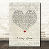 Beyonce I Was Here Script Heart Song Lyric Quote Music Print